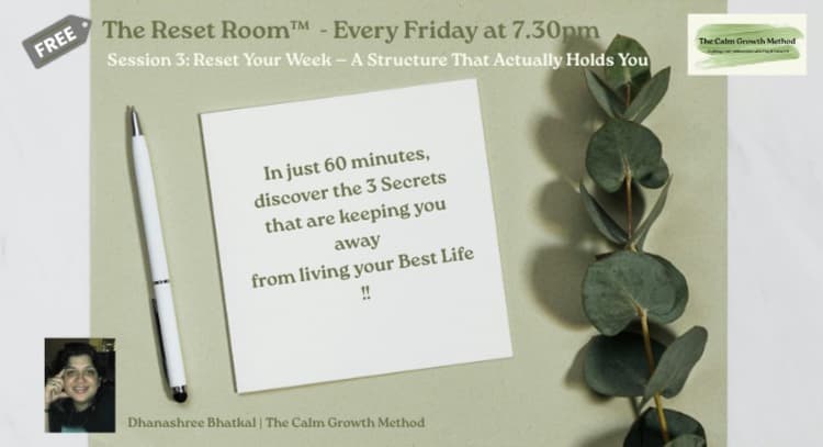 livesession | The Reset Room™ | Session 3: Reset Your Week — A Structure That Actually Holds You